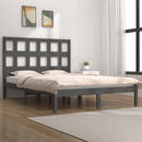 vidaXL szürke tömör fenyőfa ágykeret 200x200 cm