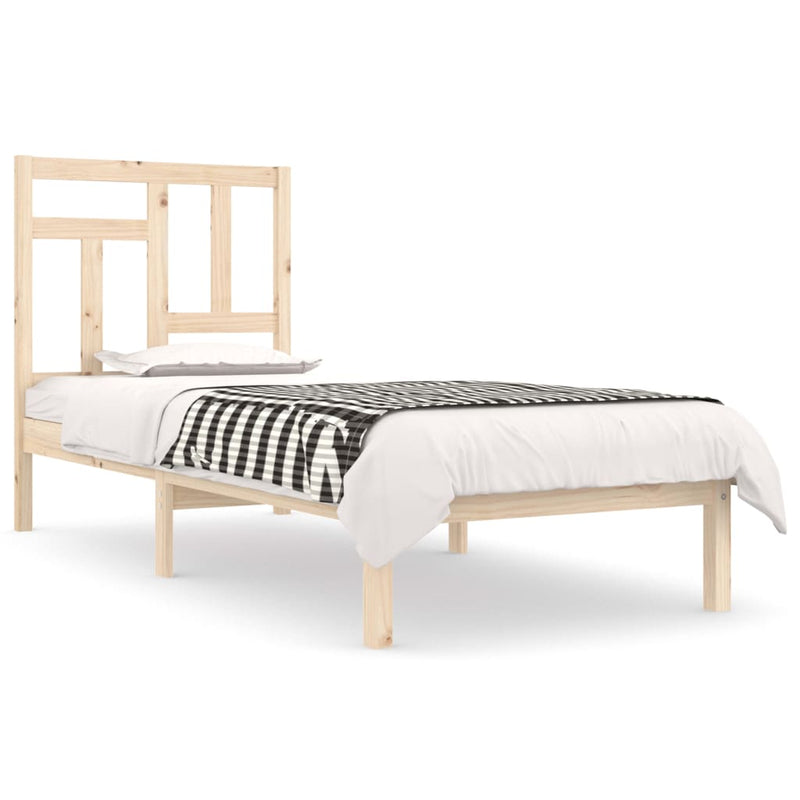 vidaXL tömör fenyőfa ágy matrac nélkül 90 x 200 cm