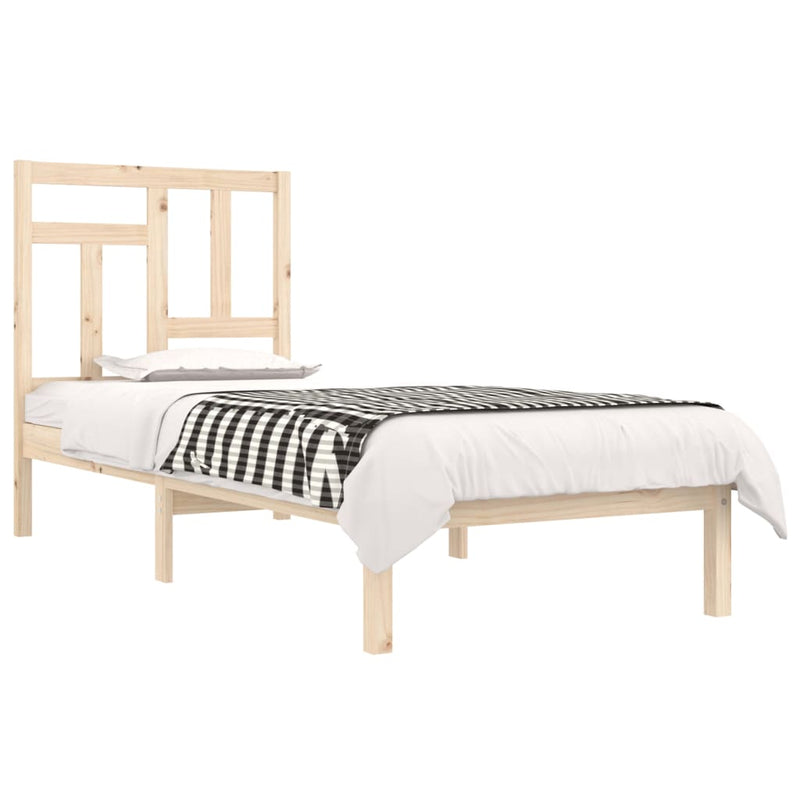 vidaXL tömör fenyőfa ágy matrac nélkül 90 x 200 cm