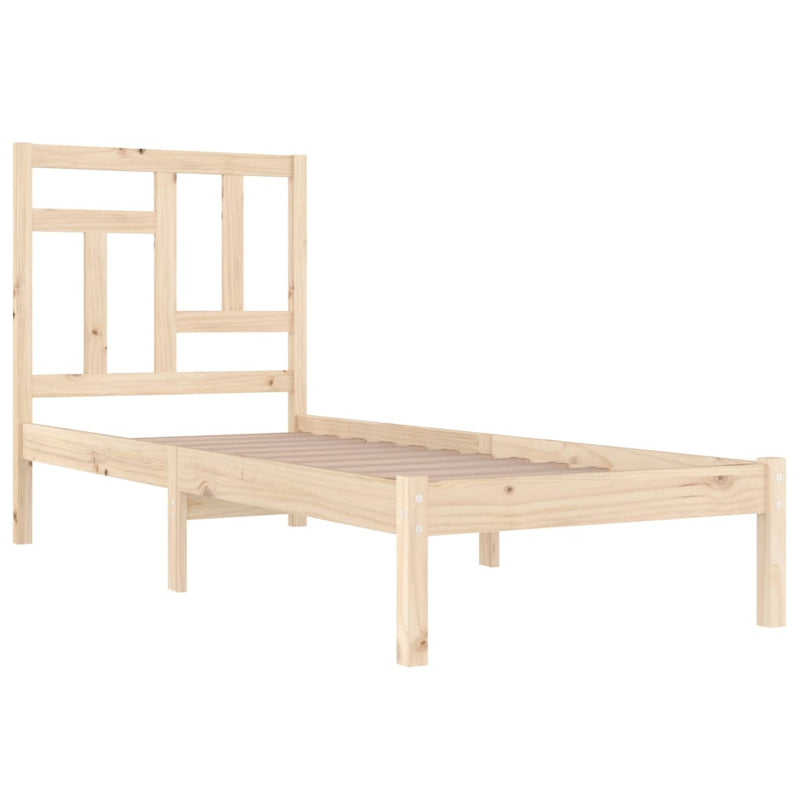 vidaXL tömör fenyőfa ágy matrac nélkül 90 x 200 cm