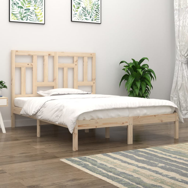 vidaXL tömör fenyőfa ágy matrac nélkül 140 x 200 cm