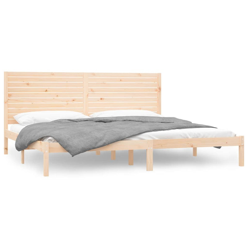 vidaXL Super King tömör fa ágykeret 180 x 200 cm