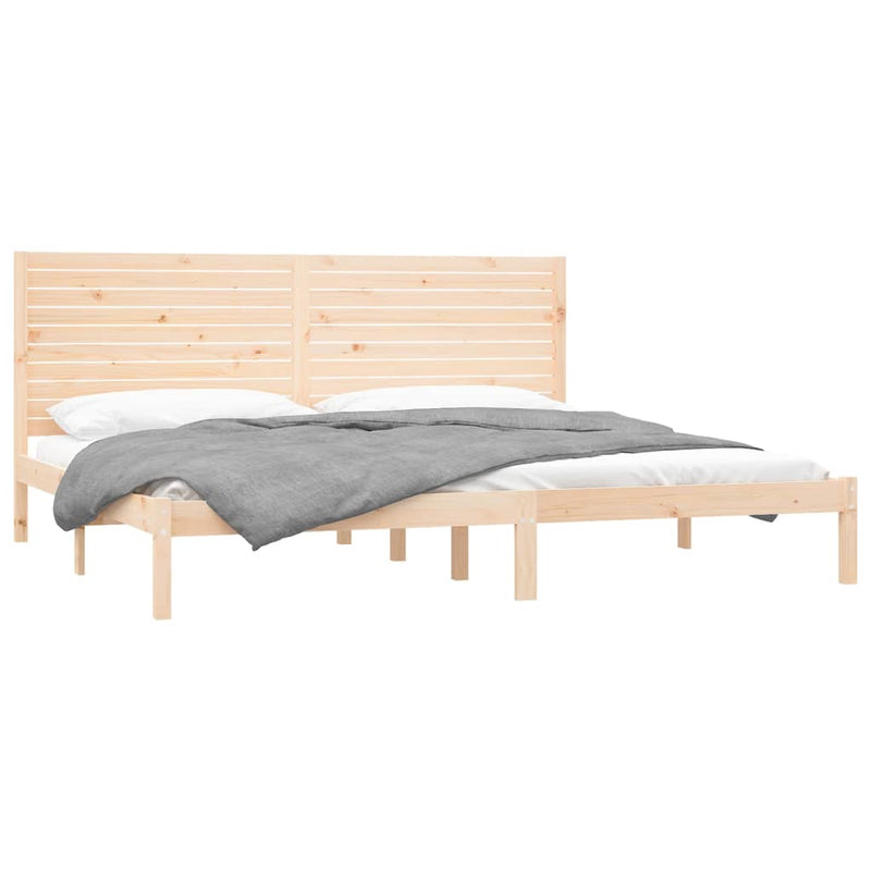 vidaXL Super King tömör fa ágykeret 180 x 200 cm