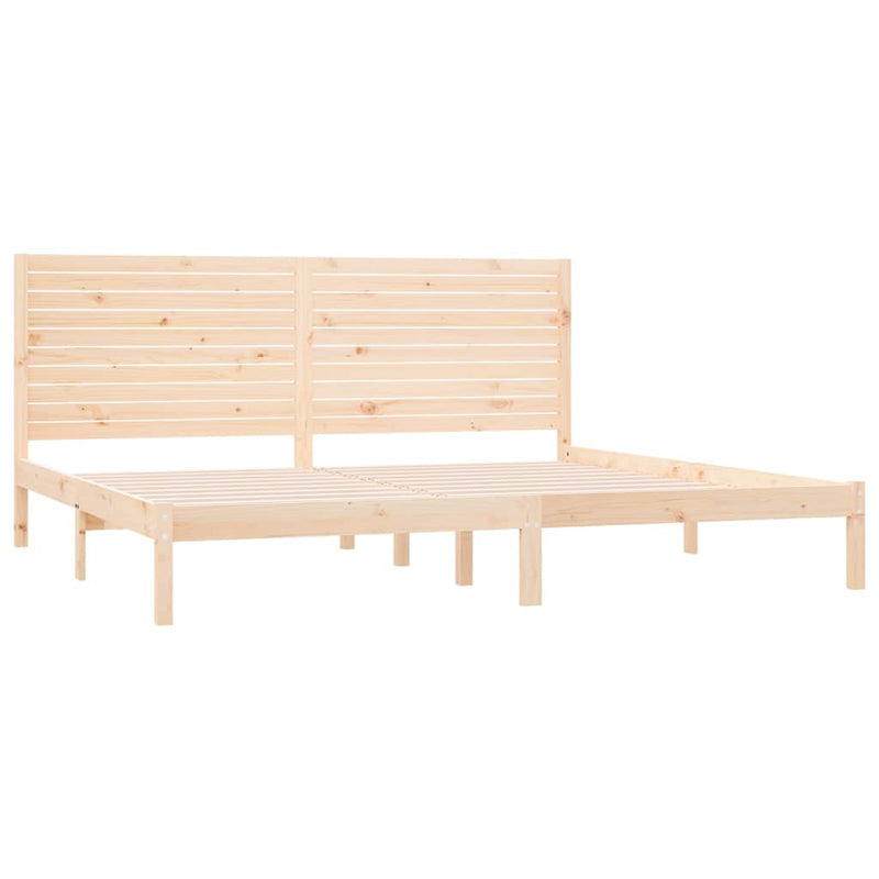 vidaXL Super King tömör fa ágykeret 180 x 200 cm