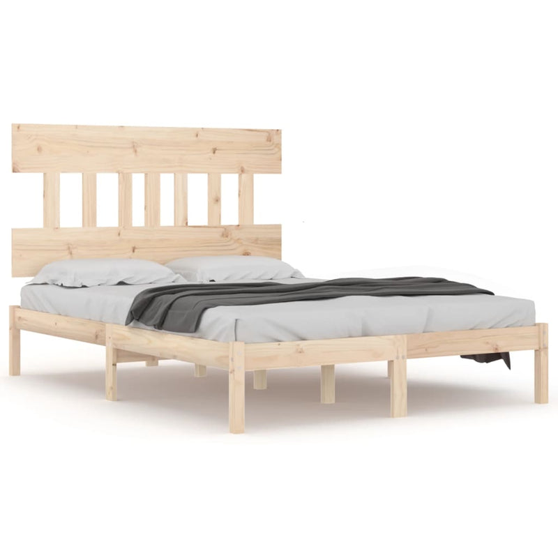 vidaXL Super King tömör fa ágykeret 180 x 200 cm