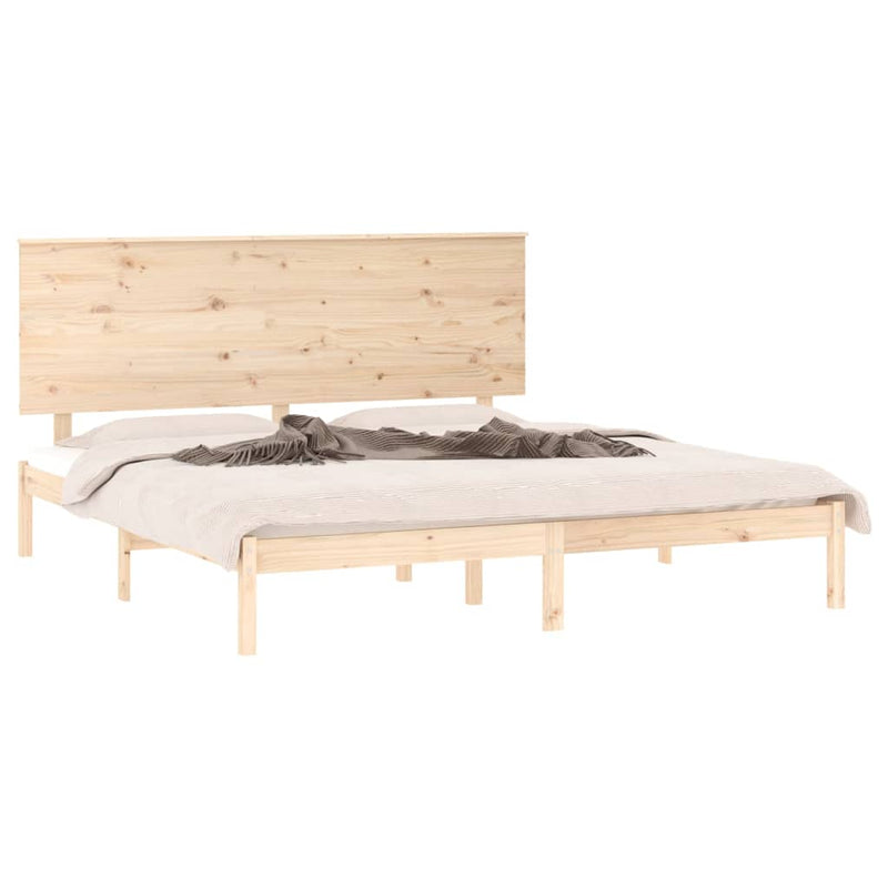 vidaXL Super King tömör fa ágykeret 180 x 200 cm