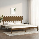 vidaXL mézbarna tömör fa ágykeret 200 x 200 cm
