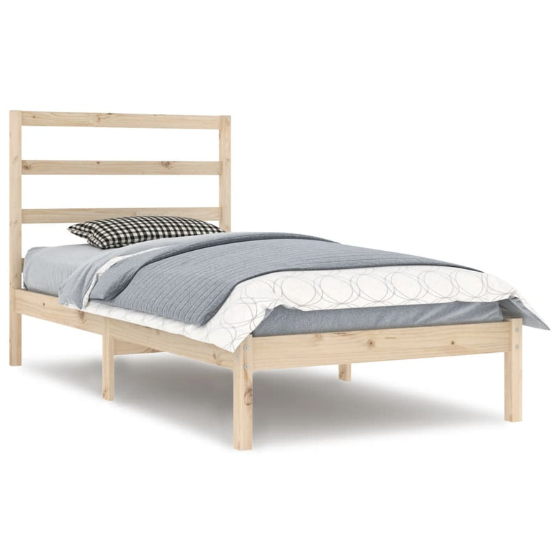 vidaXL tömör fenyőfa ágy matrac nélkül 90 x 200 cm