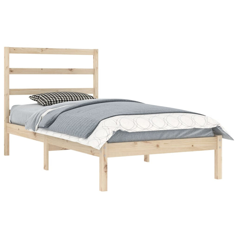 vidaXL tömör fenyőfa ágy matrac nélkül 90 x 200 cm