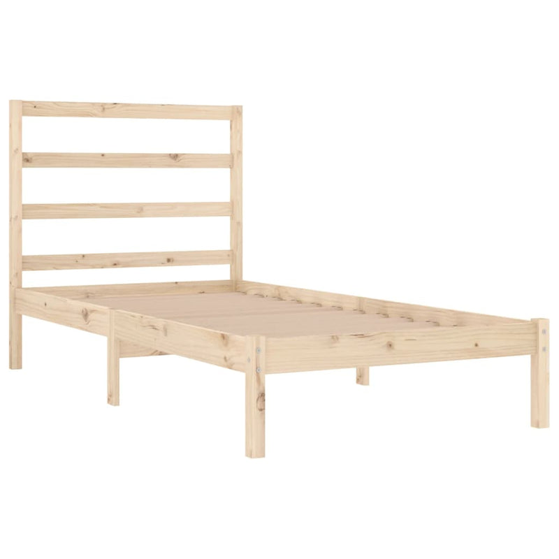 vidaXL tömör fenyőfa ágy matrac nélkül 90 x 200 cm