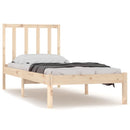 vidaXL tömör fenyőfa ágy matrac nélkül 75 x 190 cm