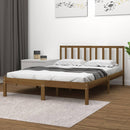 vidaXL mézbarna tömör fenyőfa ágykeret 200 x 200 cm