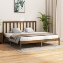 vidaXL mézbarna tömör fenyőfa ágykeret 200 x 200 cm