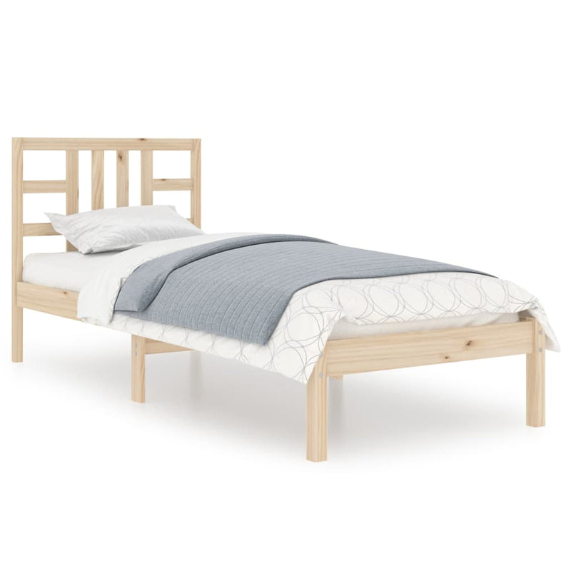 vidaXL Small Single tömör fa ágykeret 75 x 190 cm