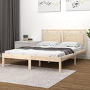 vidaXL Small Double tömör fa ágykeret 120 x 190 cm