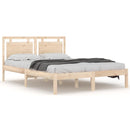 vidaXL Super King tömör fa ágykeret 180 x 200 cm
