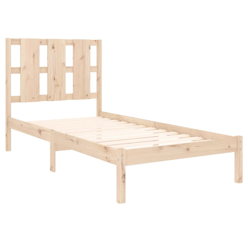 vidaXL tömör fenyőfa ágy matrac nélkül 100 x 200 cm