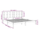 vidaXL szürke tömör fenyőfa ágykeret 200 x 200 cm