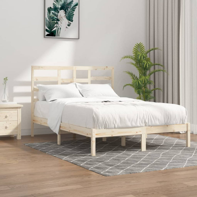 vidaXL tömör fa ágykeret matrac nélkül 140 x 200 cm