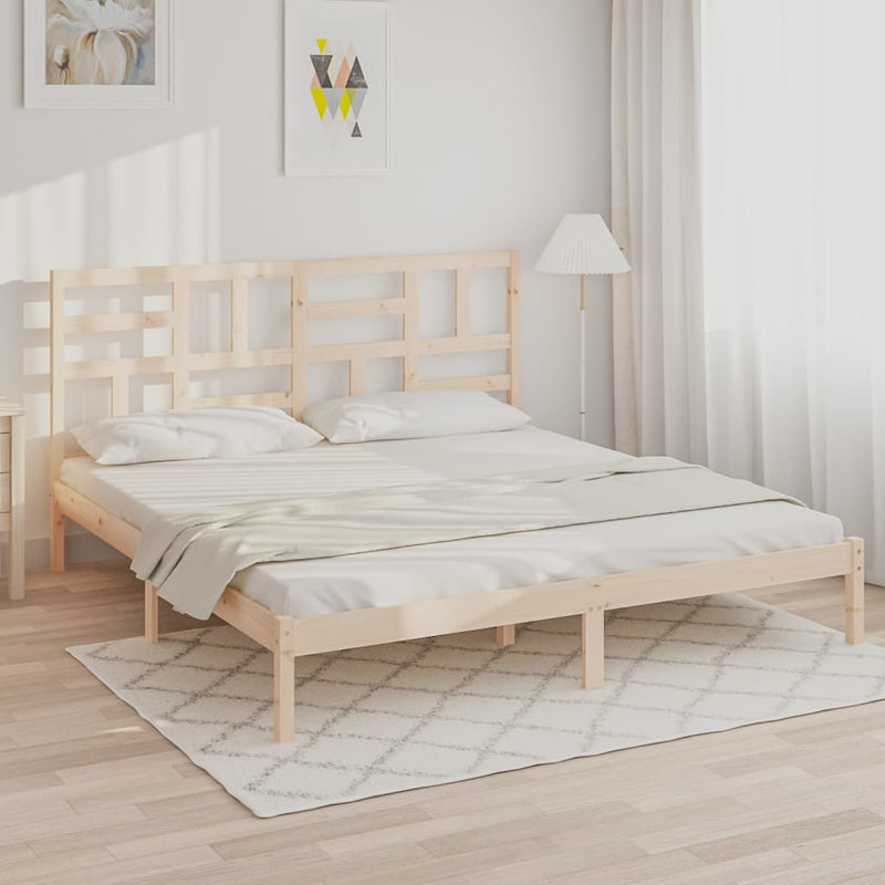 vidaXL tömör fa ágykeret matrac nélkül 180 x 200 cm