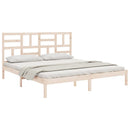 vidaXL tömör fa ágykeret matrac nélkül 200 x 200 cm