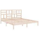 vidaXL tömör fa ágykeret matrac nélkül 200 x 200 cm