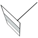 vidaXL fekete selyemmatt ESG üveg zuhanyfal 100 x 195 cm