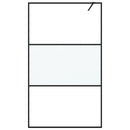 vidaXL fekete selyemmatt ESG üveg zuhanyfal 115x195 cm