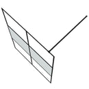 vidaXL fekete selyemmatt ESG üveg zuhanyfal 140x195 cm