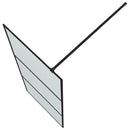 vidaXL fekete ESG tejüveg zuhanyfal küszöb nélküli zuhanyhoz 80x195 cm