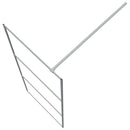 vidaXL ezüstszínű átlátszó ESG üveg zuhanyfal 80 x 195 cm