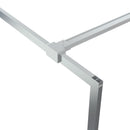 vidaXL ezüstszínű átlátszó ESG üveg zuhanyfal 80 x 195 cm