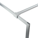 vidaXL ezüstszínű átlátszó ESG üveg zuhanyfal 90 x 195 cm