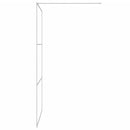 vidaXL ezüstszínű átlátszó ESG üveg zuhanyfal 115x195 cm