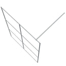 vidaXL ezüstszínű átlátszó ESG üveg zuhanyfal 140x195 cm