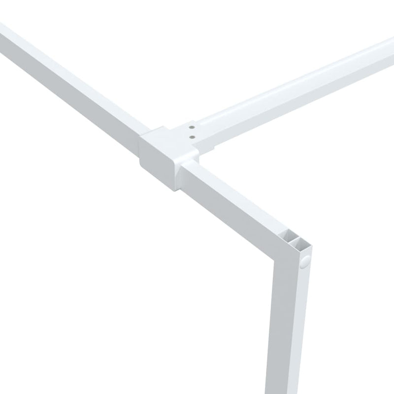 vidaXL fehér átlátszó ESG üveg zuhanyfal 80x195 cm