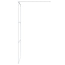 vidaXL fehér átlátszó ESG üveg zuhanyfal 90 x 195 cm