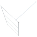 vidaXL fehér átlátszó ESG üveg zuhanyfal 90 x 195 cm