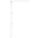 vidaXL fehér átlátszó ESG üveg zuhanyfal 100 x 195 cm