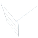 vidaXL fehér átlátszó ESG üveg zuhanyfal 115 x 195 cm