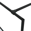 vidaXL fekete selyemmatt ESG üveg zuhanyfal 80 x 195 cm