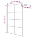 vidaXL fekete selyemmatt ESG üveg zuhanyfal 140 x 195 cm