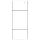 vidaXL ezüstszínű átlátszó ESG üveg zuhanyfal 80 x 195 cm