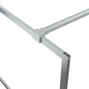 vidaXL ezüstszínű átlátszó ESG üveg zuhanyfal 80 x 195 cm