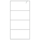 vidaXL ezüstszínű átlátszó ESG üveg zuhanyfal 100 x 195 cm