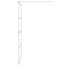 vidaXL ezüstszínű átlátszó ESG üveg zuhanyfal 115x195 cm