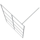 vidaXL ezüstszínű átlátszó ESG üveg zuhanyfal 140x195 cm