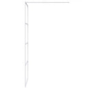 vidaXL fehér átlátszó ESG üveg zuhanyfal 80x195 cm