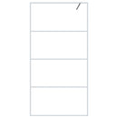 vidaXL fehér átlátszó ESG üveg zuhanyfal 100 x 195 cm