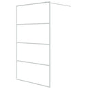 vidaXL fehér átlátszó ESG üveg zuhanyfal 115 x 195 cm